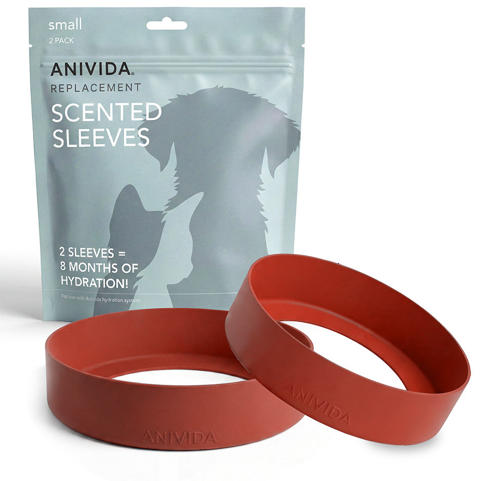 Anivida replacement scented sleeves packaging with a dog silhouette on a white background
